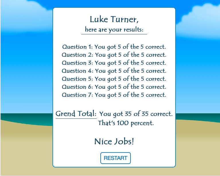 Lukes Testpuzzle Online-Puzzle