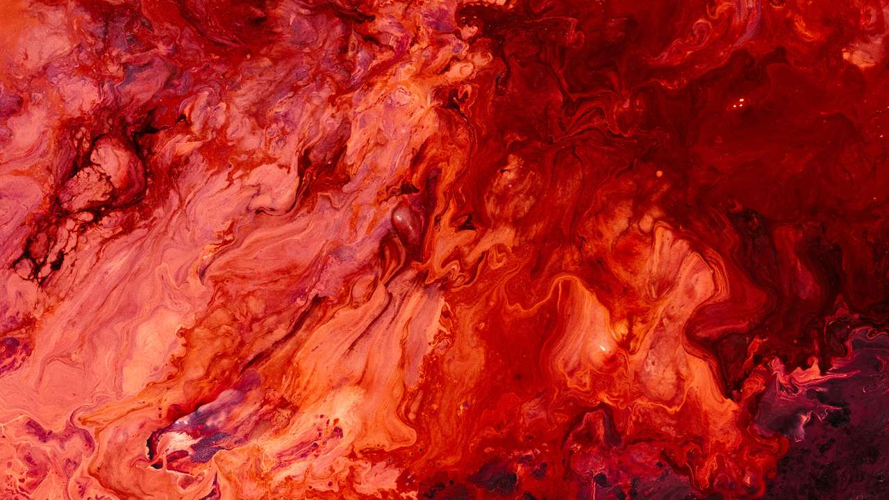 Fondo de pintura roja abstracta rompecabezas en línea
