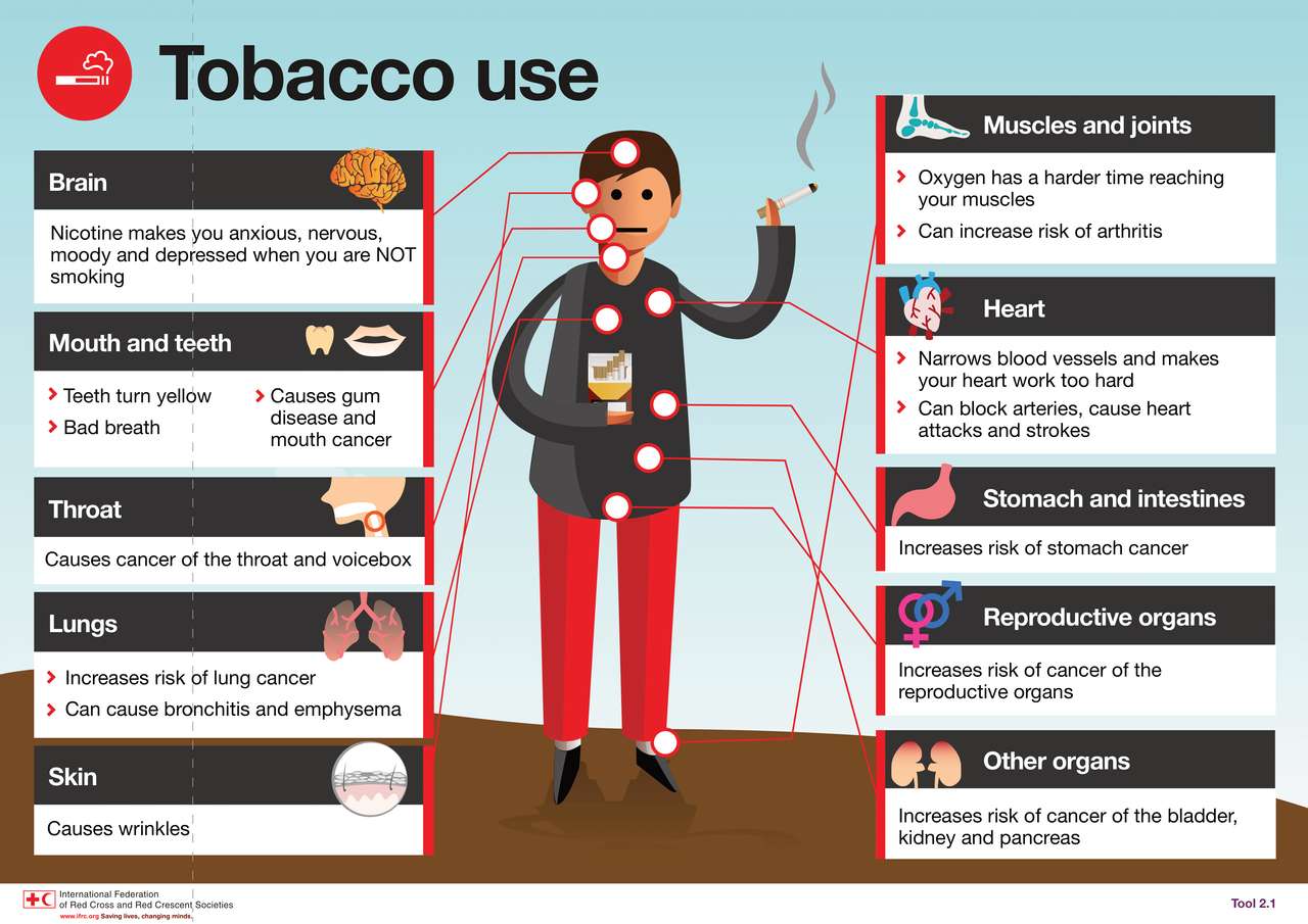 Tobacco use puzzle online from photo
