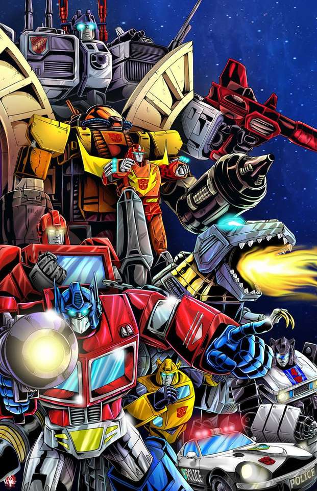 Transformers konstverk pussel online från foto