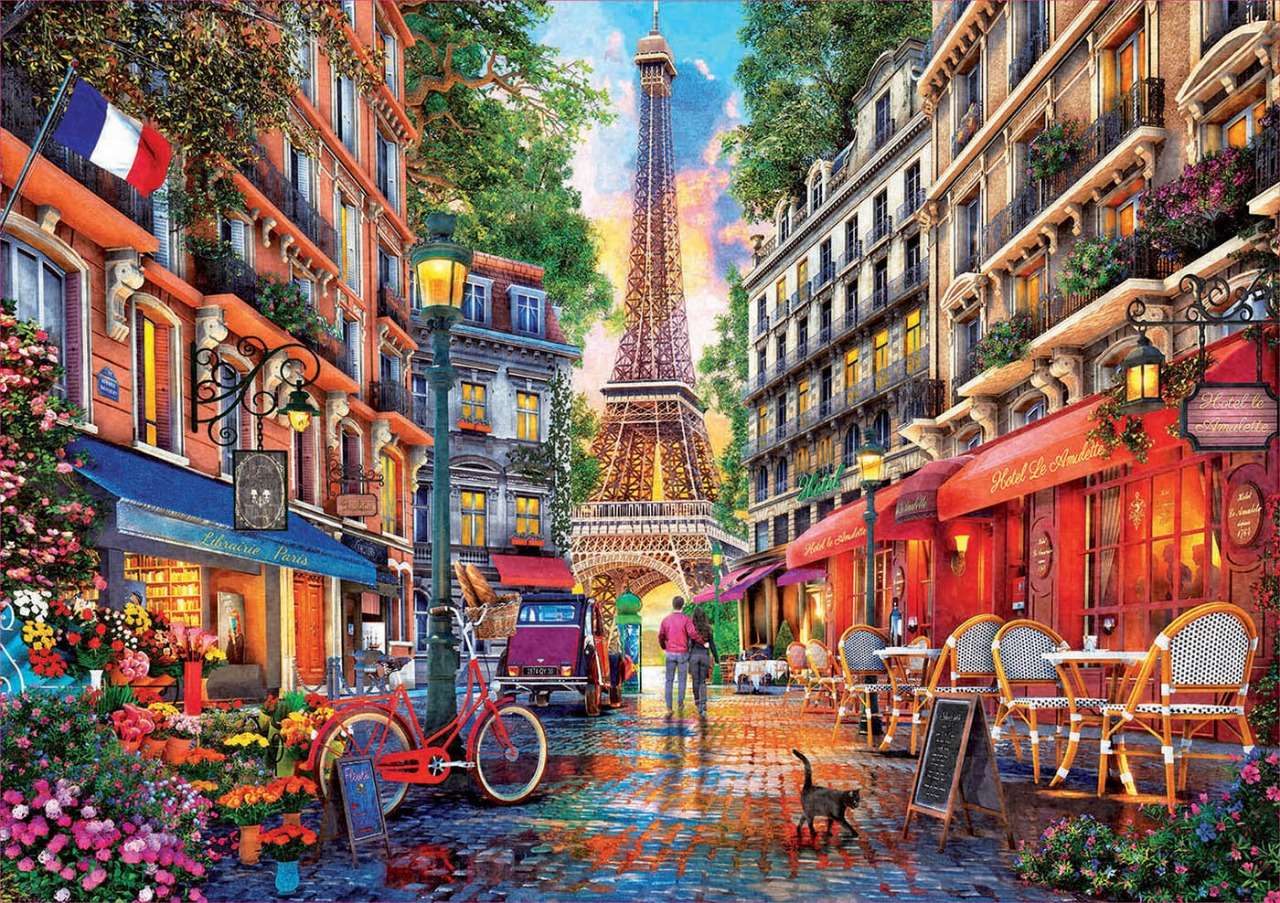 eiffel tower i think puzzle online from photo