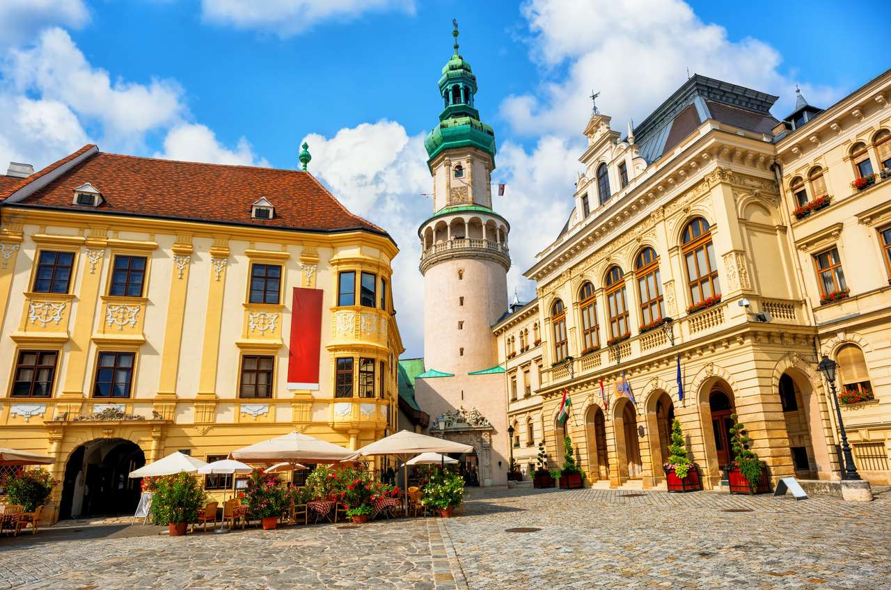Centro storico di Sopron, Ungheria puzzle online
