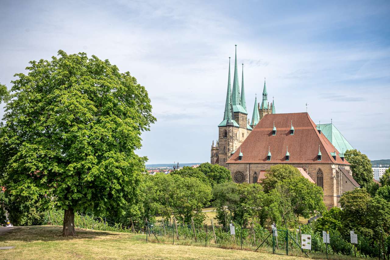 Erfurt Cathedral church of st mary puzzle online from photo