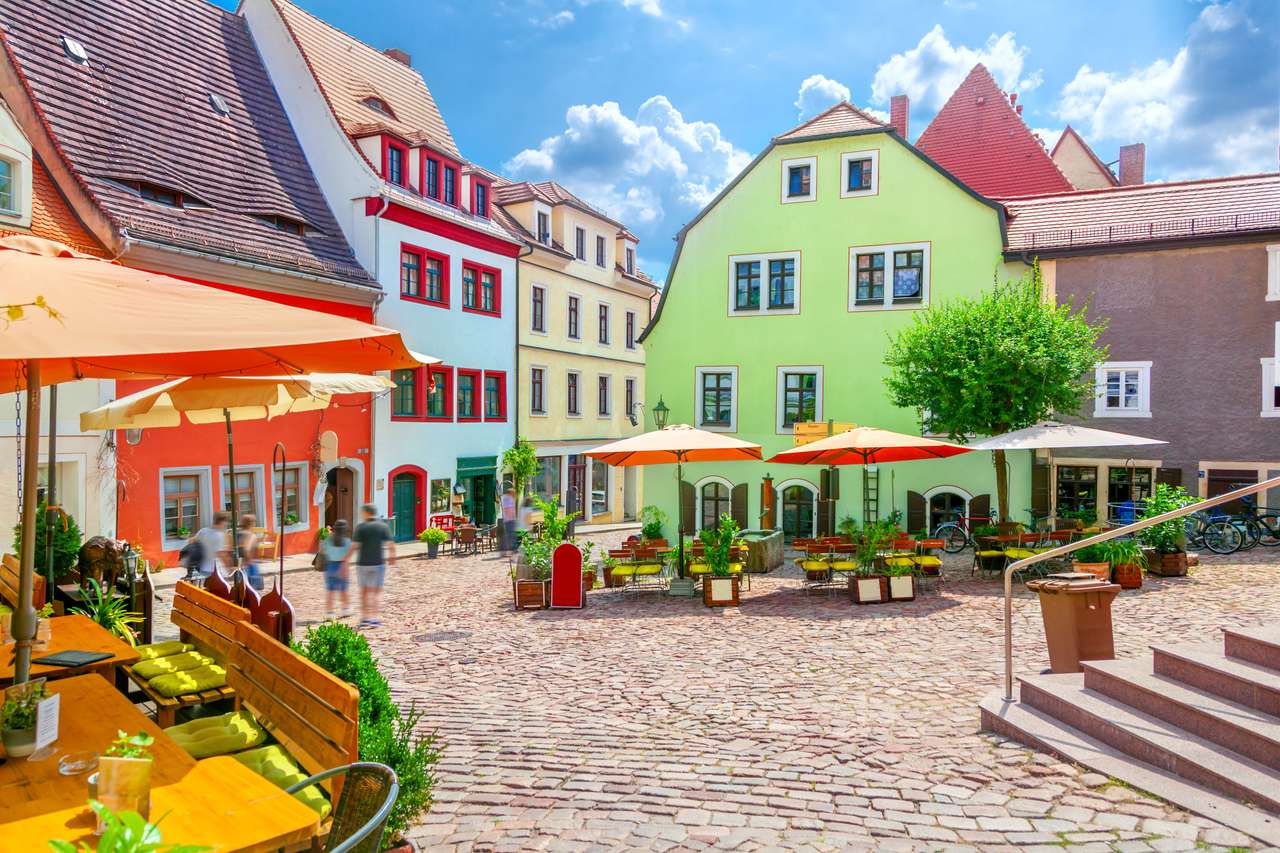 Città vecchia di Meissen, Germania puzzle online