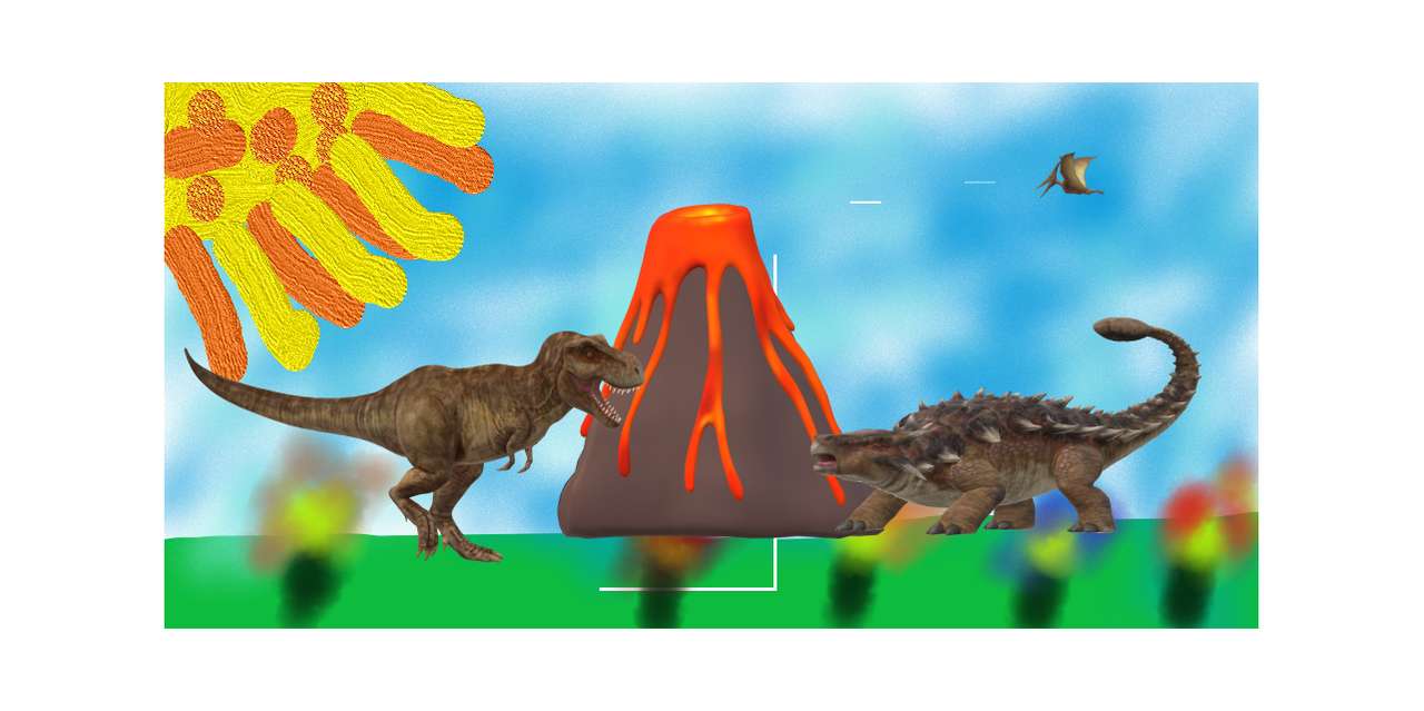 pelea de dinosaurios - ePuzzle foto puzzle