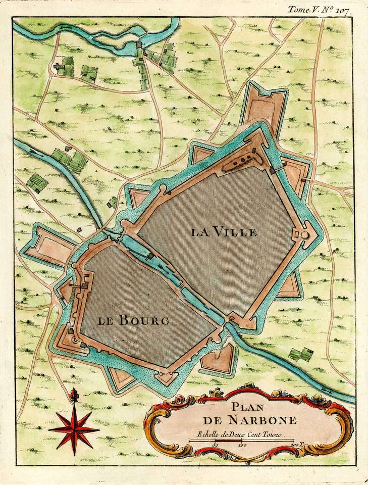 Plan de Narbonne puzzel online van foto