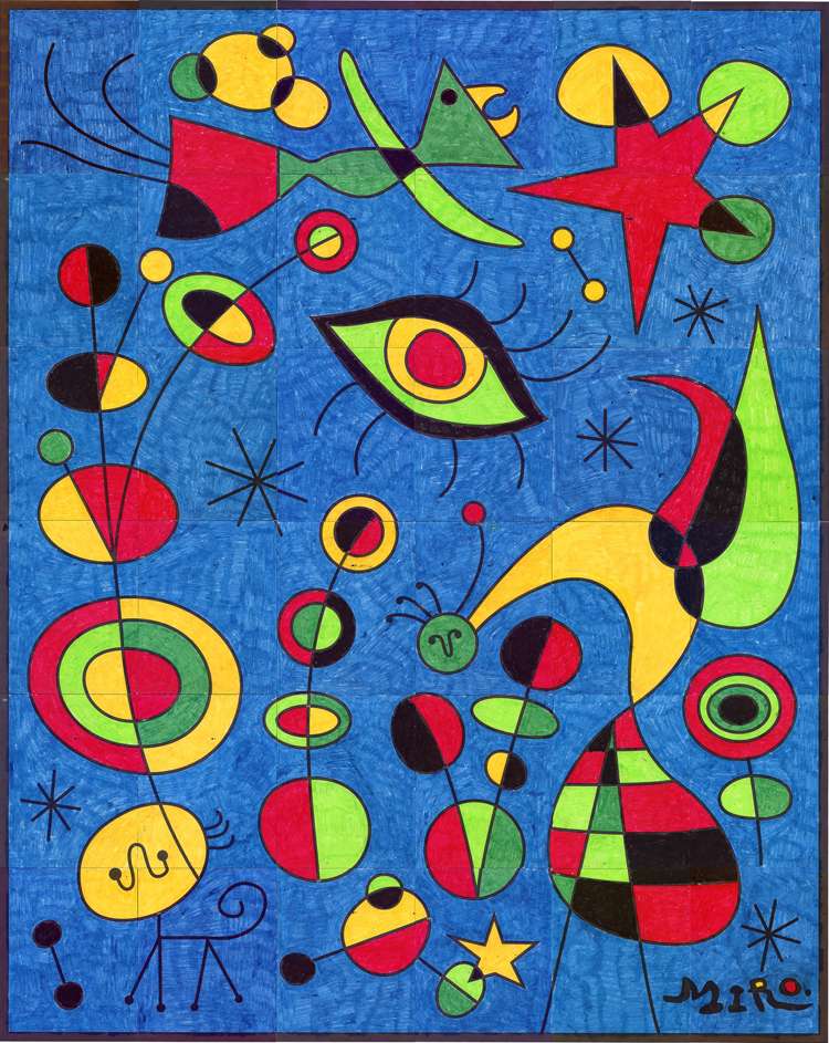 Joan Miro online puzzle