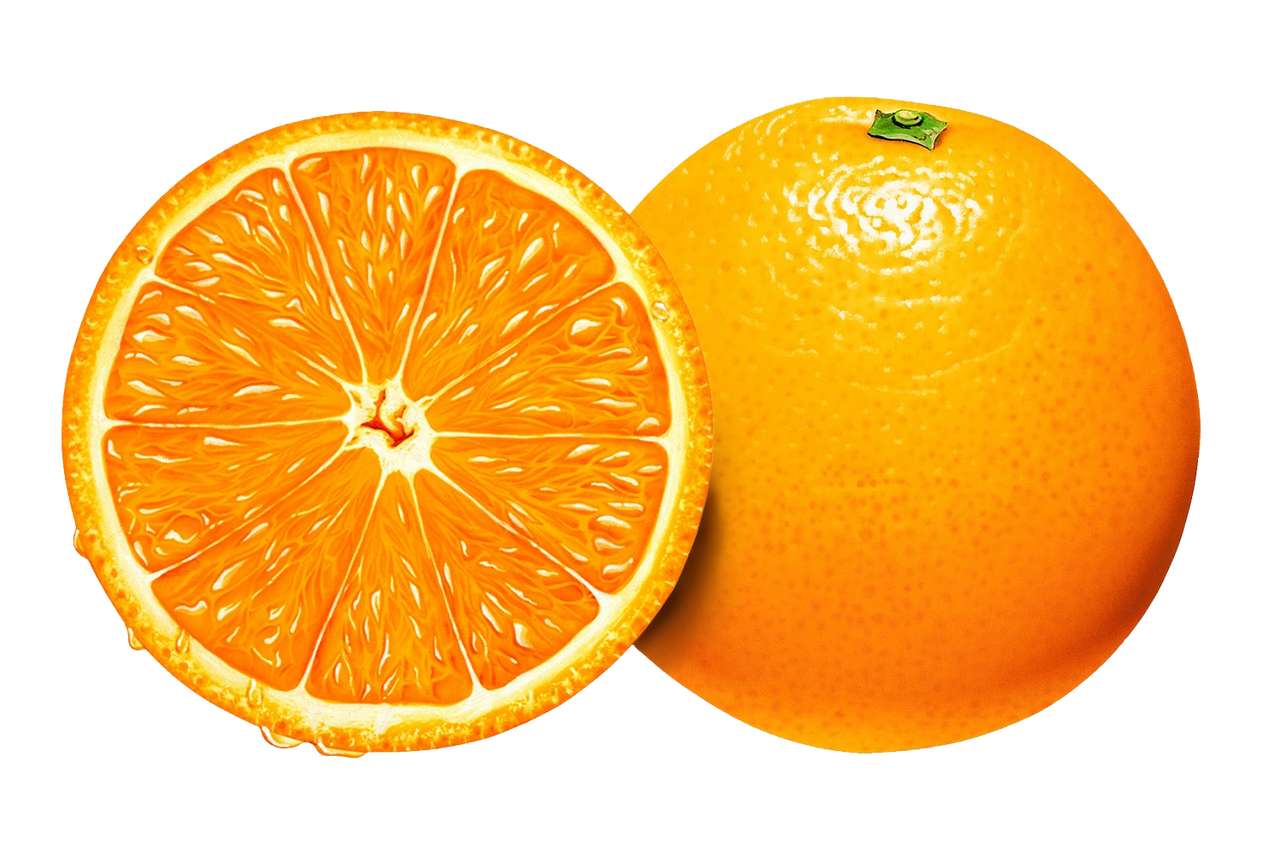 It is an orange puzzle online from photo
