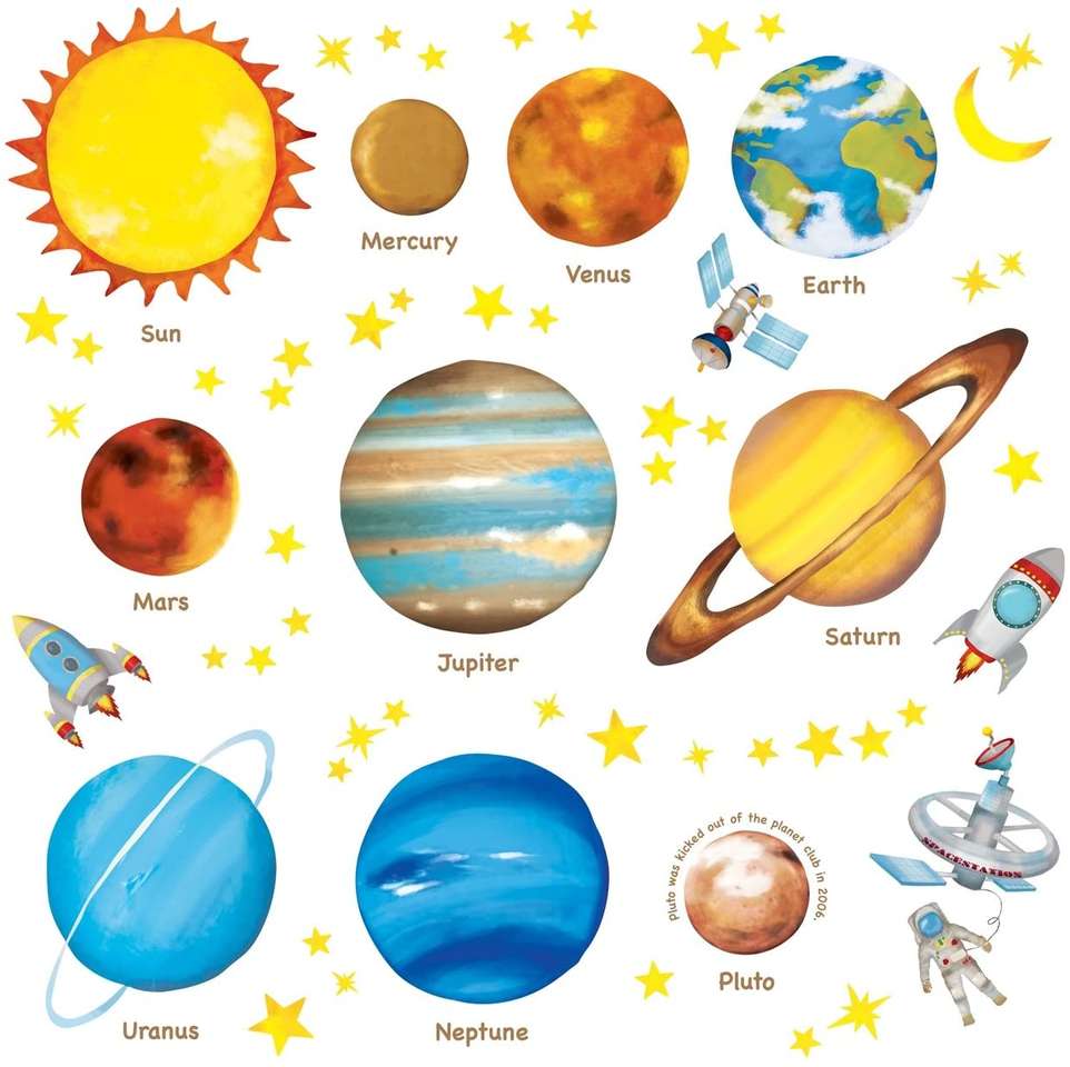 Solar System puzzle online from photo