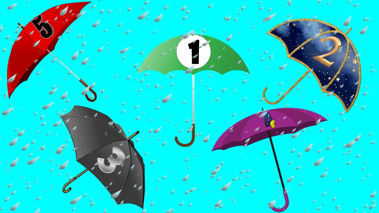 Deštníky online puzzle