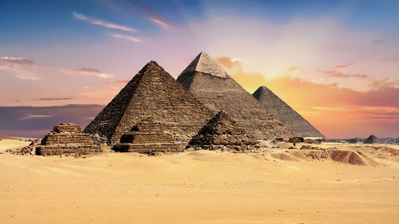 egyptens soluppgång pussel online från foto