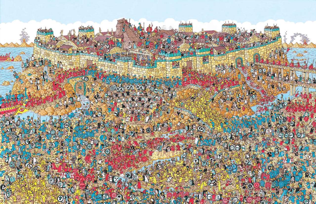 Var är Waldo? pussel online från foto