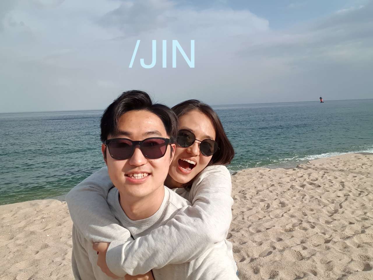 Jin at the beach puzzle online from photo