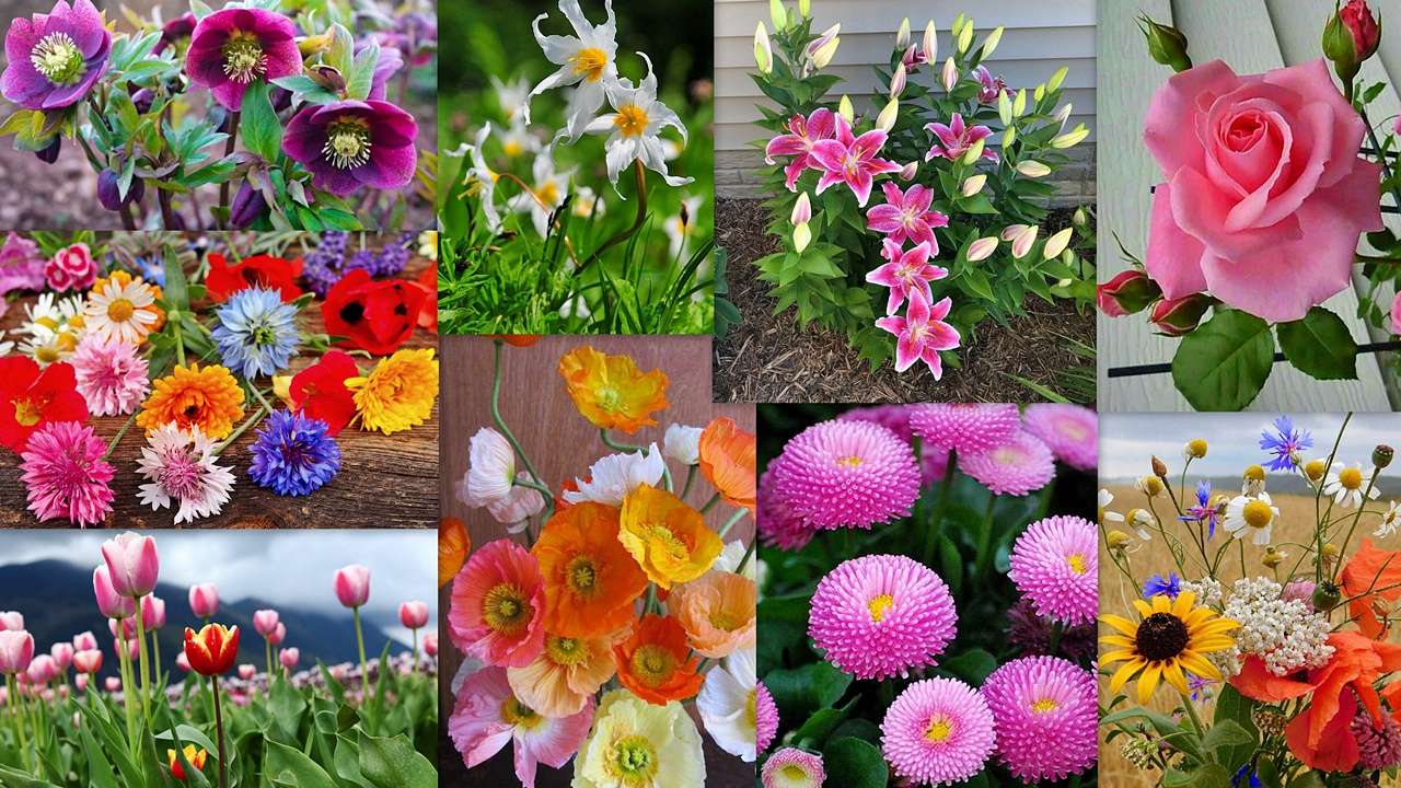 Mix Floral puzzle online din fotografie