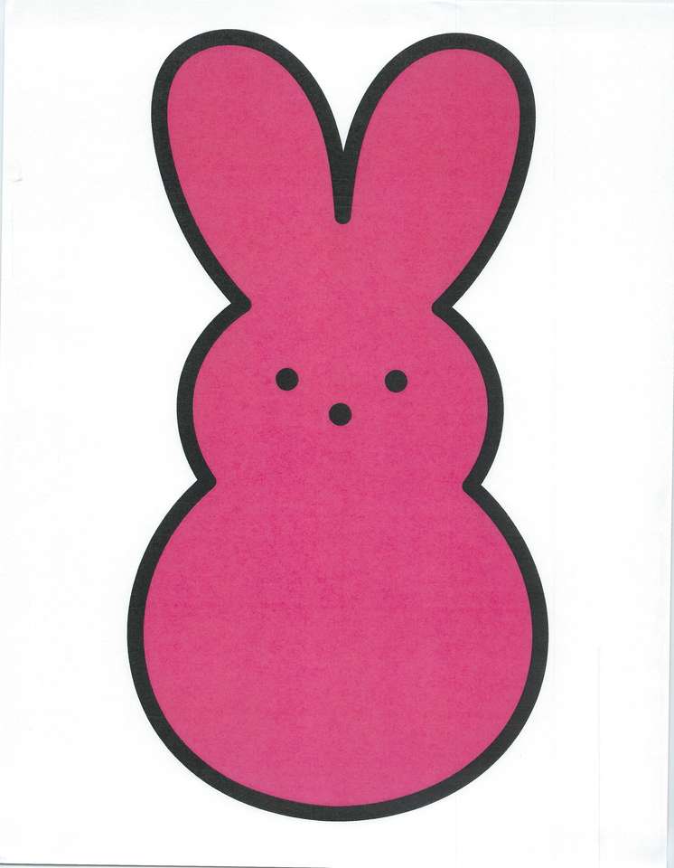Peep Bunny Pink παζλ online από φωτογραφία