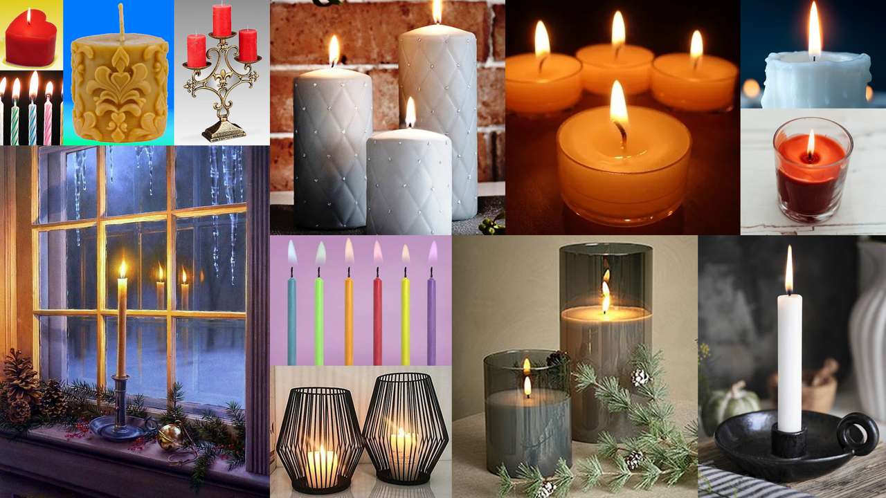 Candles puzzle online from photo