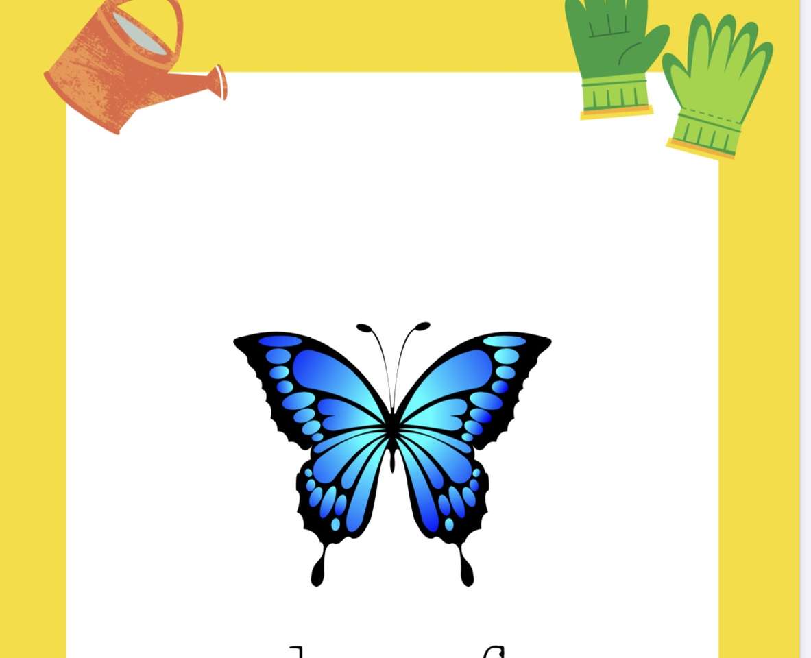 un fluture puzzle online din fotografie