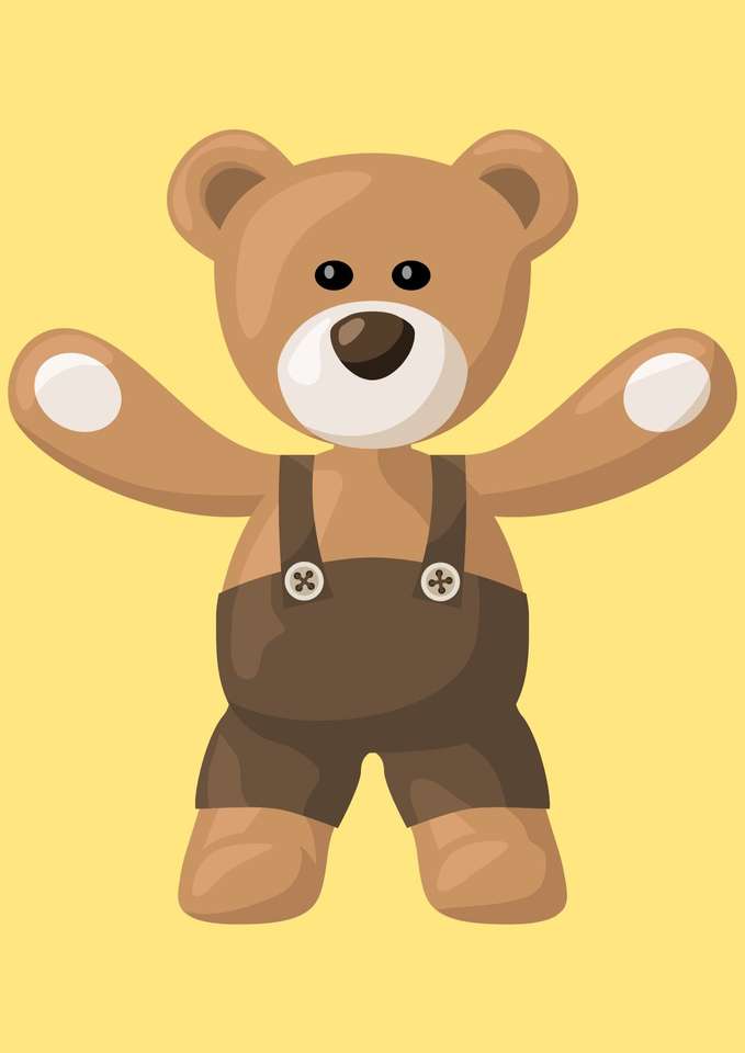Teddy bear puzzle online from photo