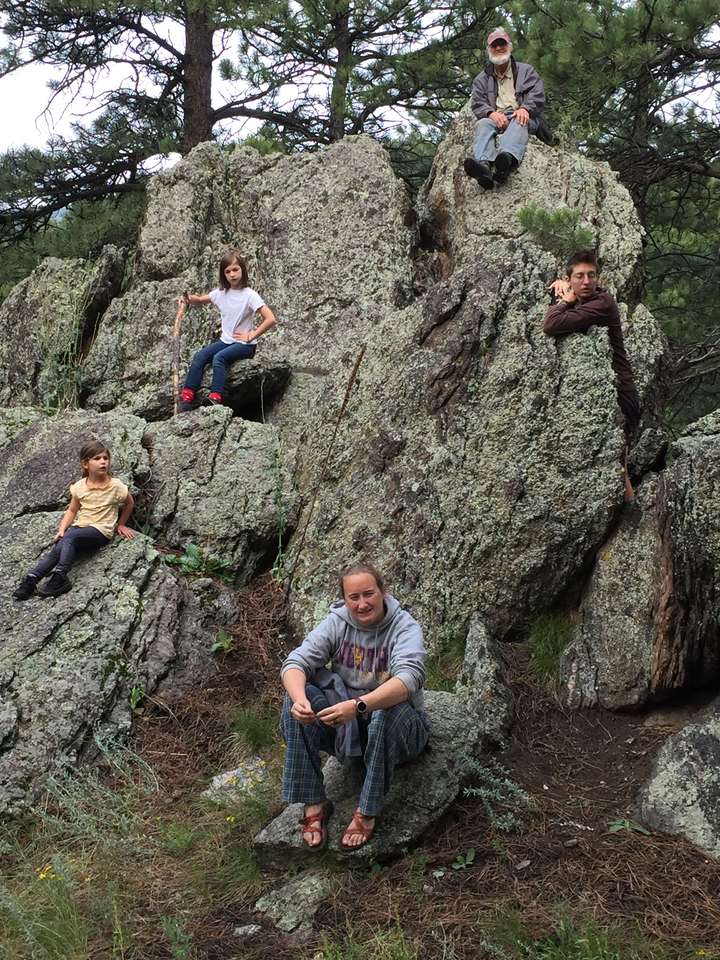 Familie van de rotsen puzzel online van foto