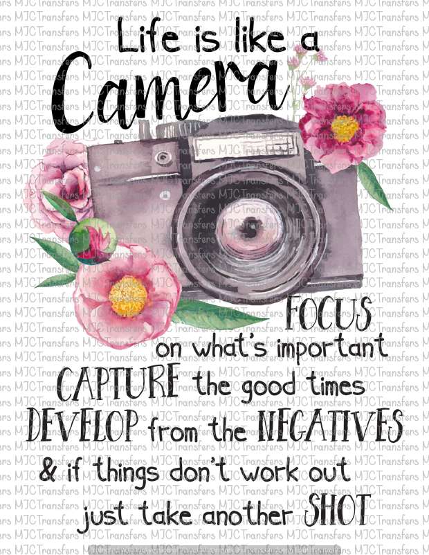 Livet är som en kamera pussel online från foto