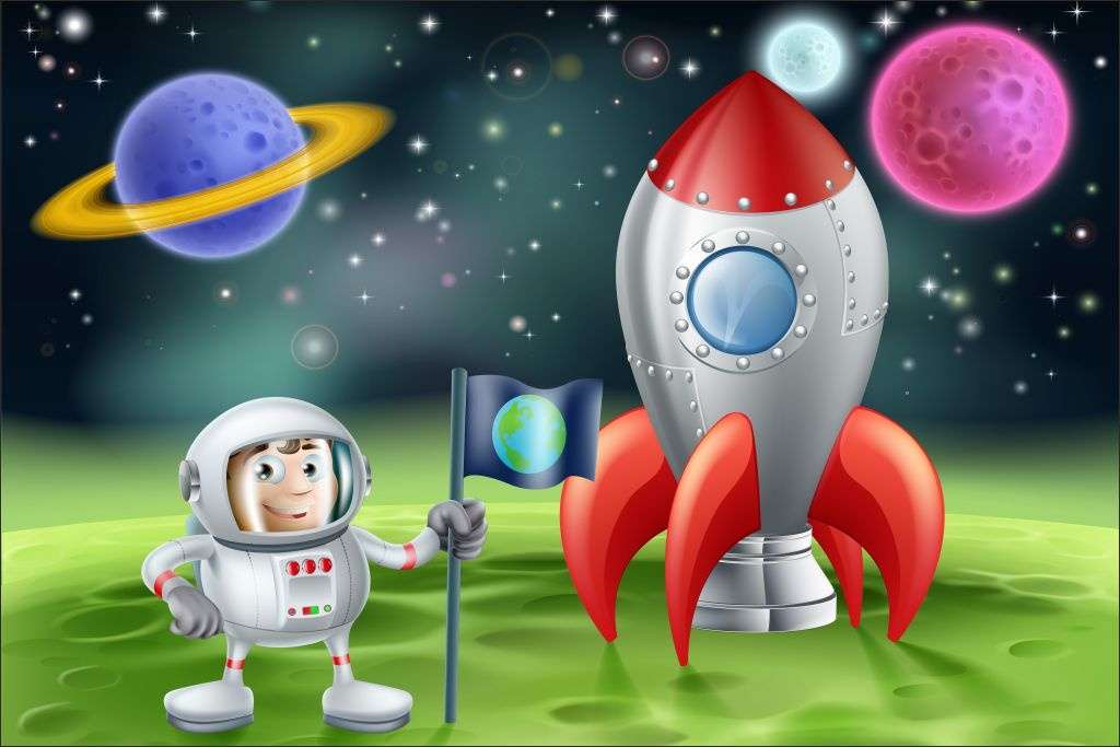 space and space rocket online puzzle