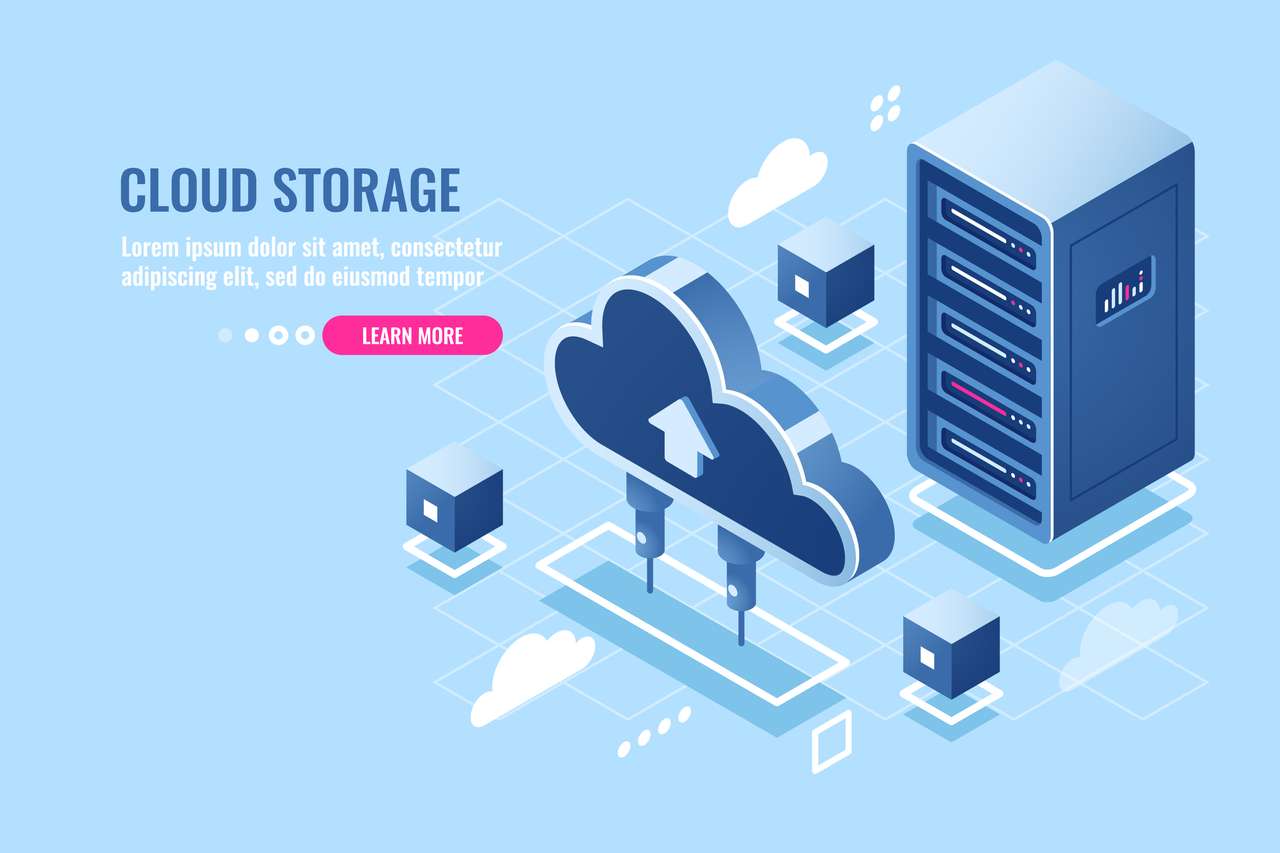 Cloud Storage puzzle online from photo