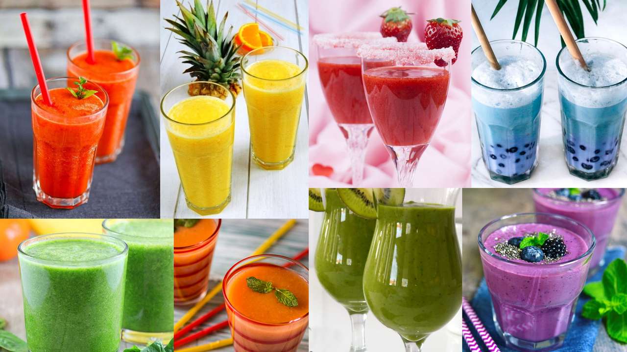 Smoothies puzzle online from photo