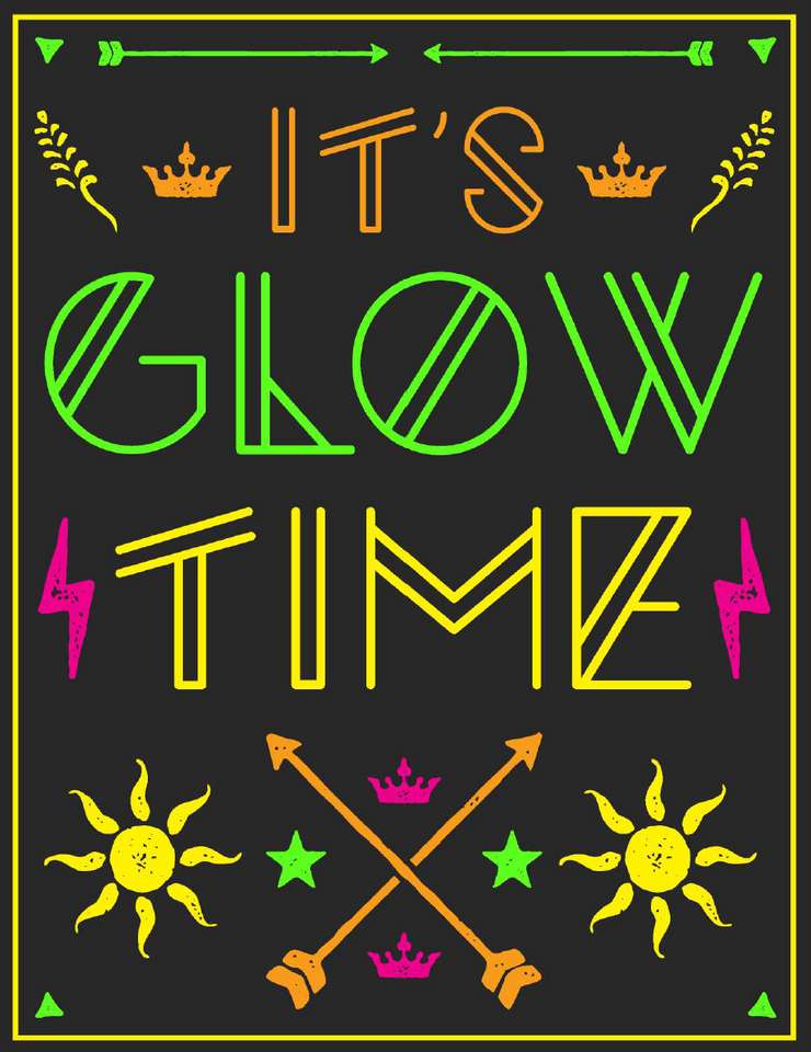 Glow Time puzzle online from photo