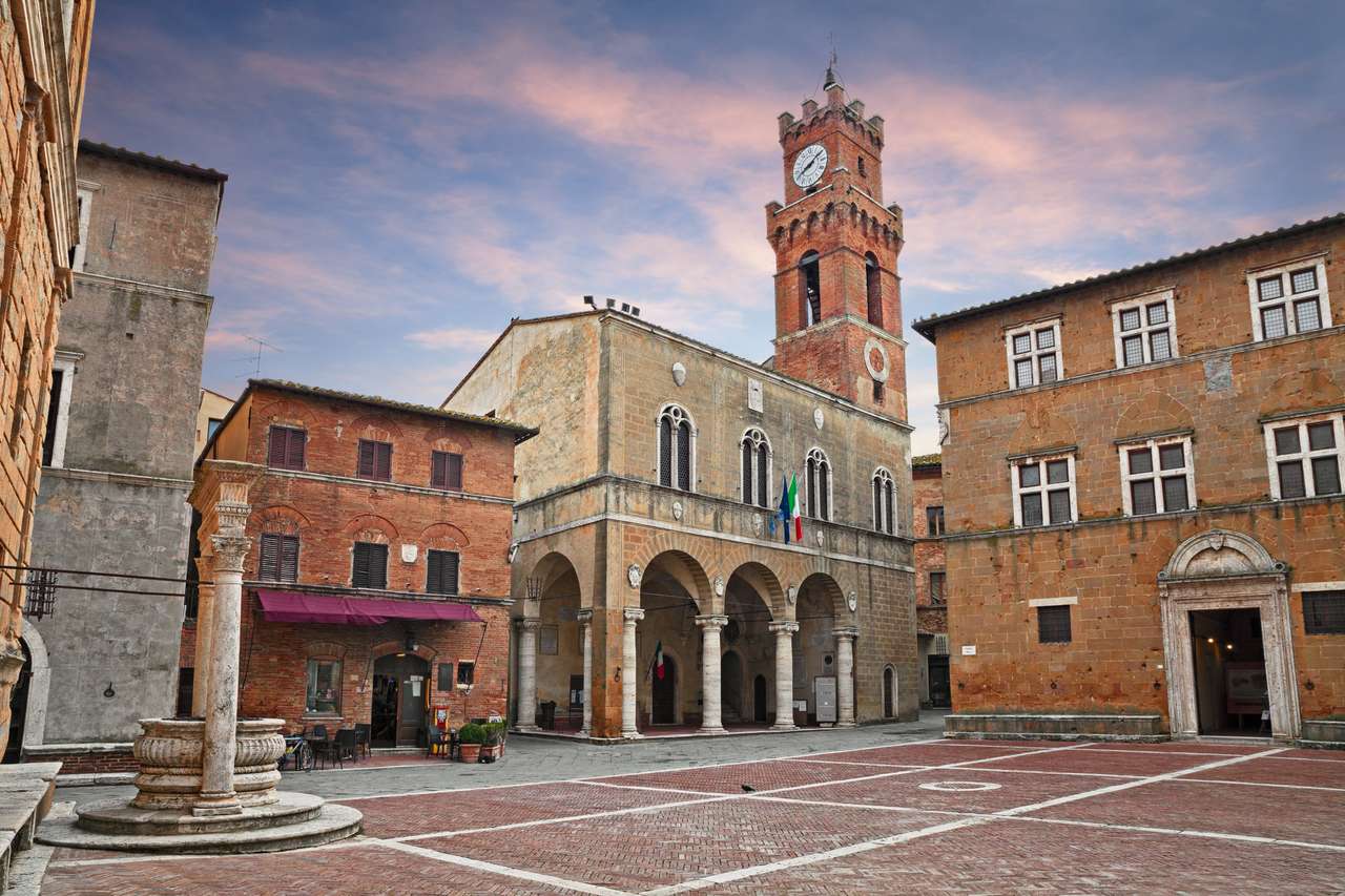 Pienza, Siena, Toskana, Italien Online-Puzzle vom Foto