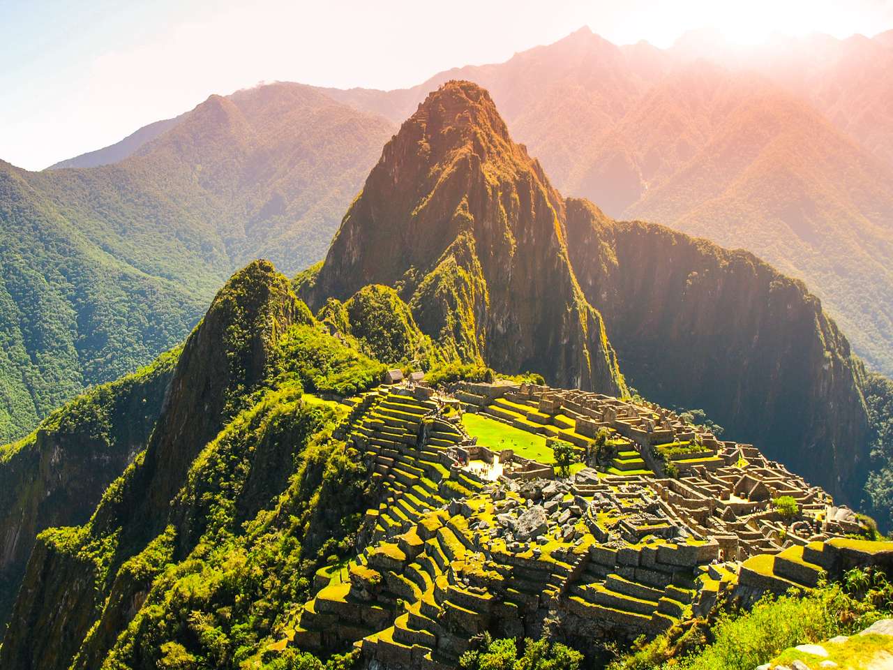 Orașul antic Inca Machu Picchu puzzle online din fotografie