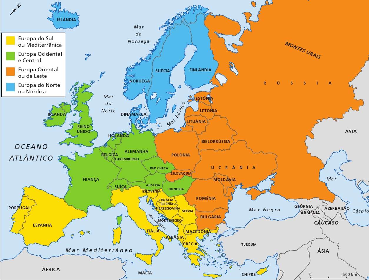 Mapa político Europa онлайн-пазл