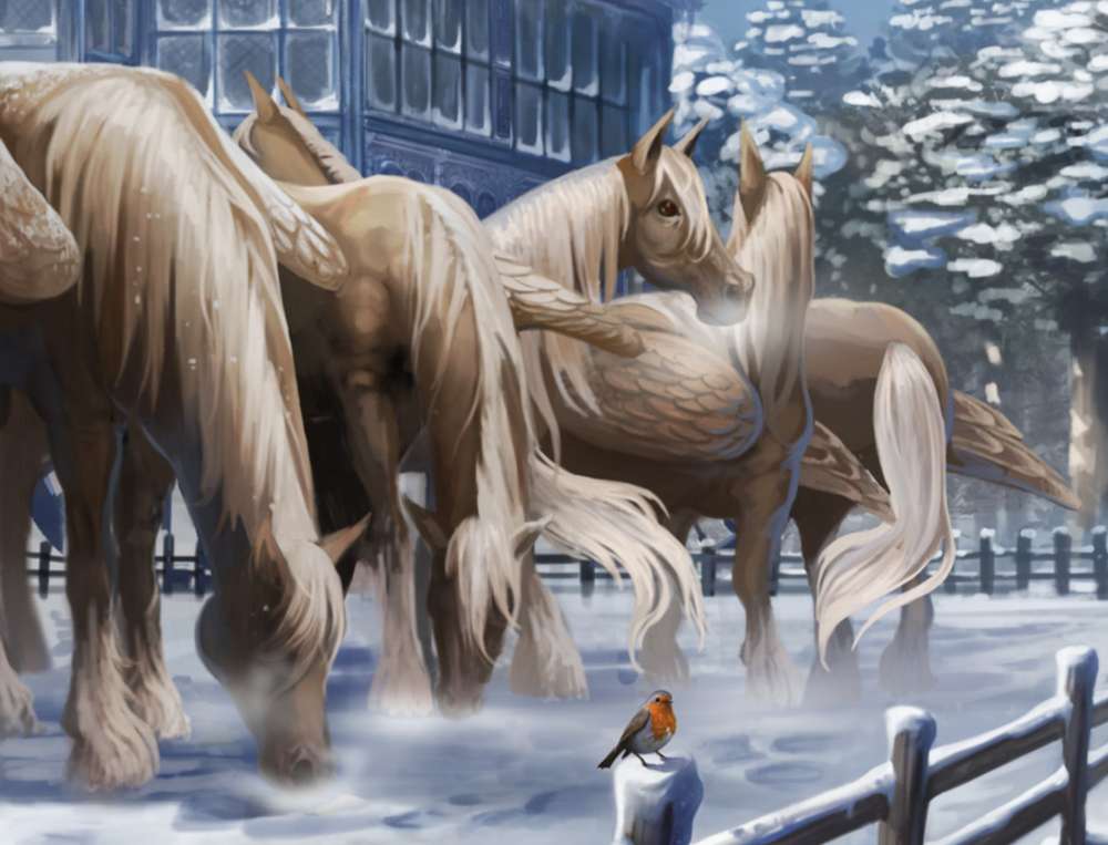 Flying Horses puzzle online from photo