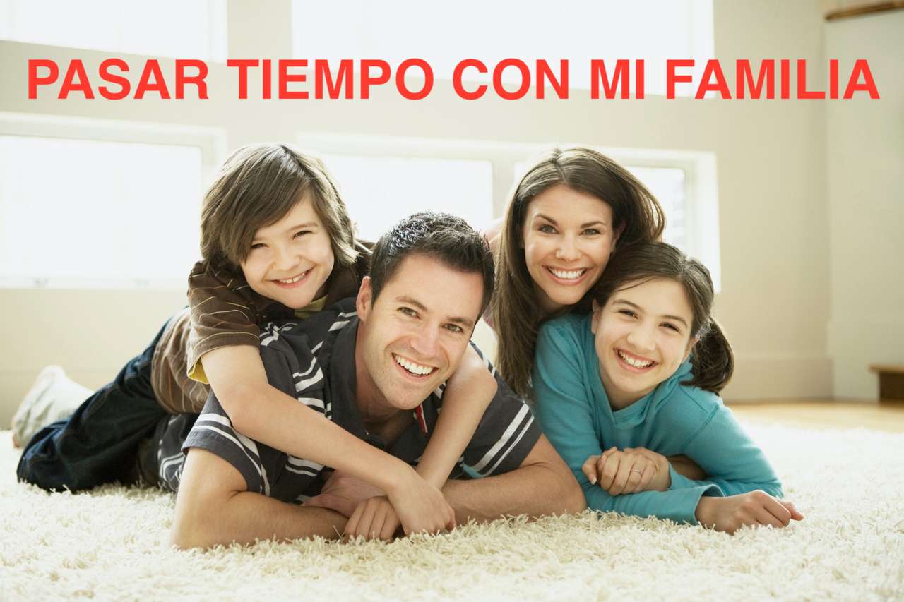 Pasar tiempo con mi familia pussel online från foto