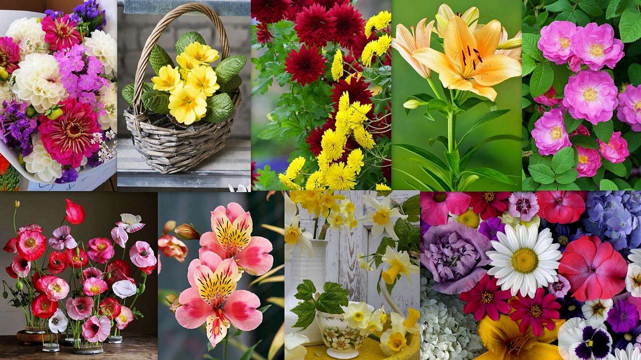 Mix floral puzzle online