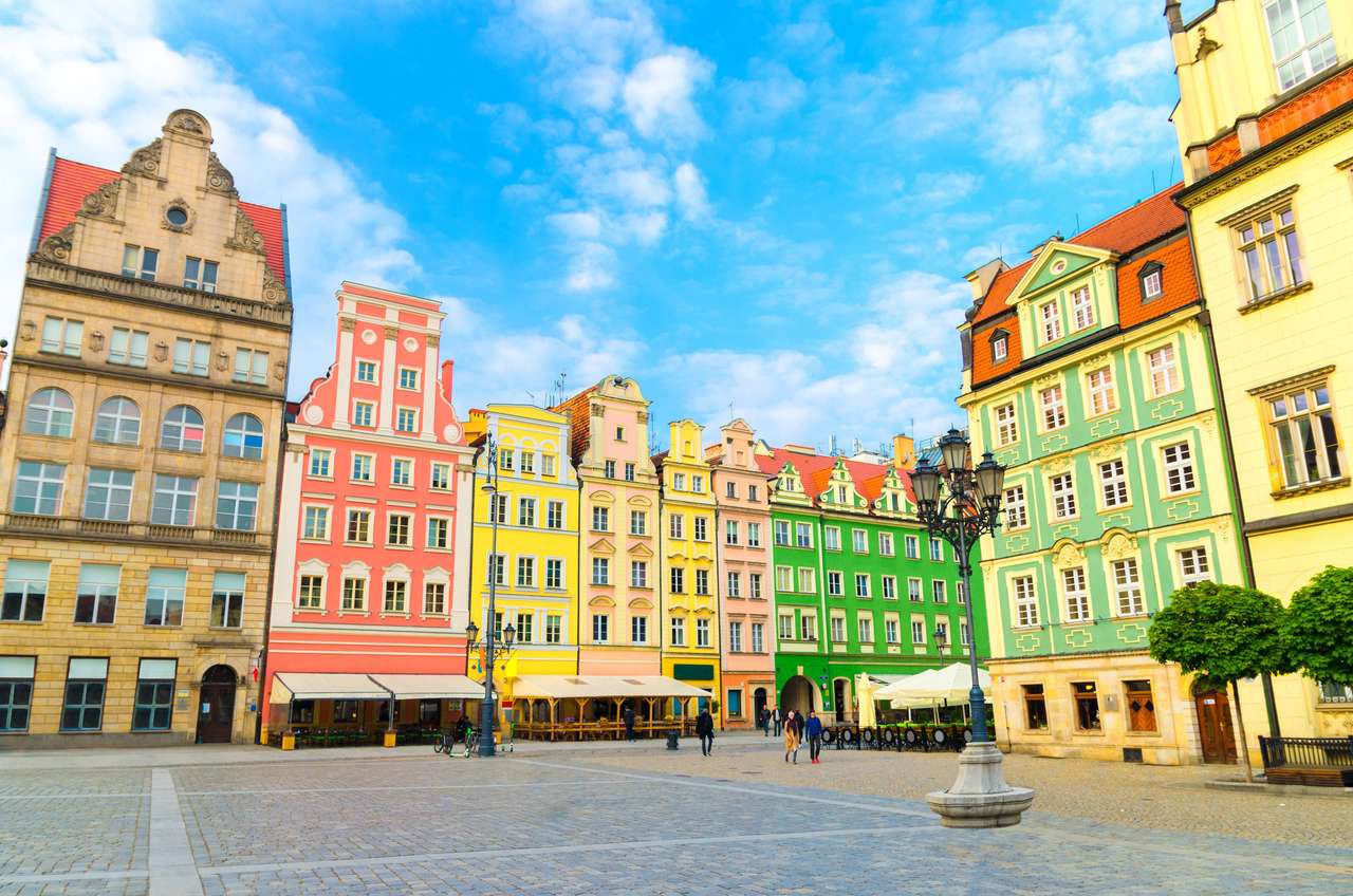 Wroclaws historiska stadskärna Pussel online