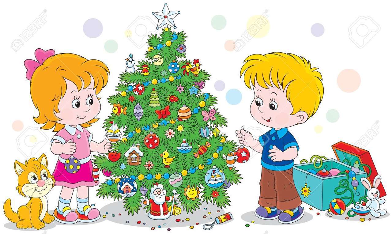 A árvore de natal encantada puzzle online