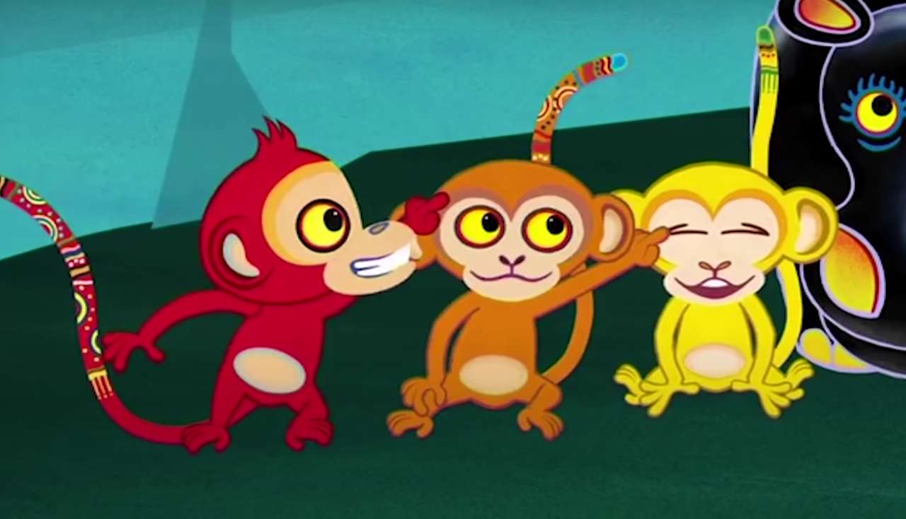 Μαϊμούδες μαζί online παζλ