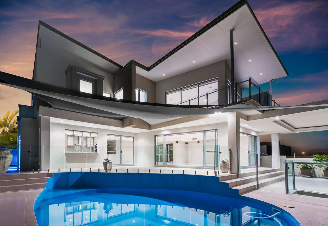 Moderne neue luxuriöse Villa Online-Puzzle vom Foto