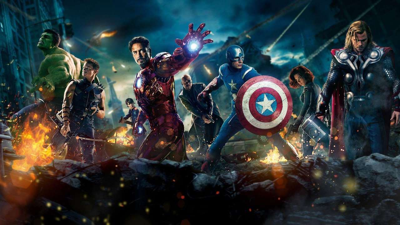 Avengers till räddning pussel online från foto