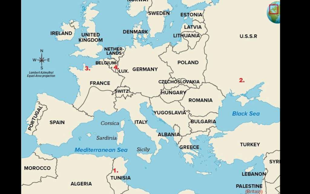Mapa da europa puzzle online a partir de fotografia