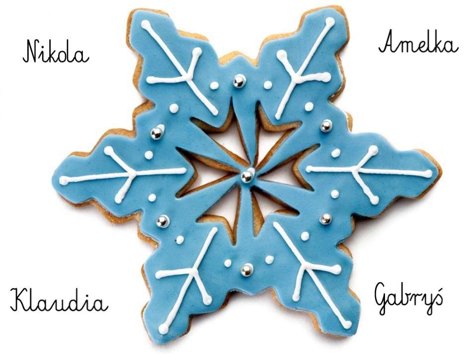 FULG DE ZĂpadă din turtă dulce puzzle online