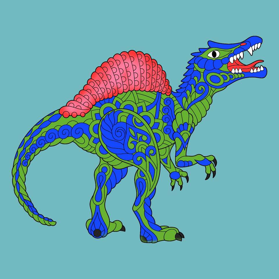 Спинозавр онлайн-пазл