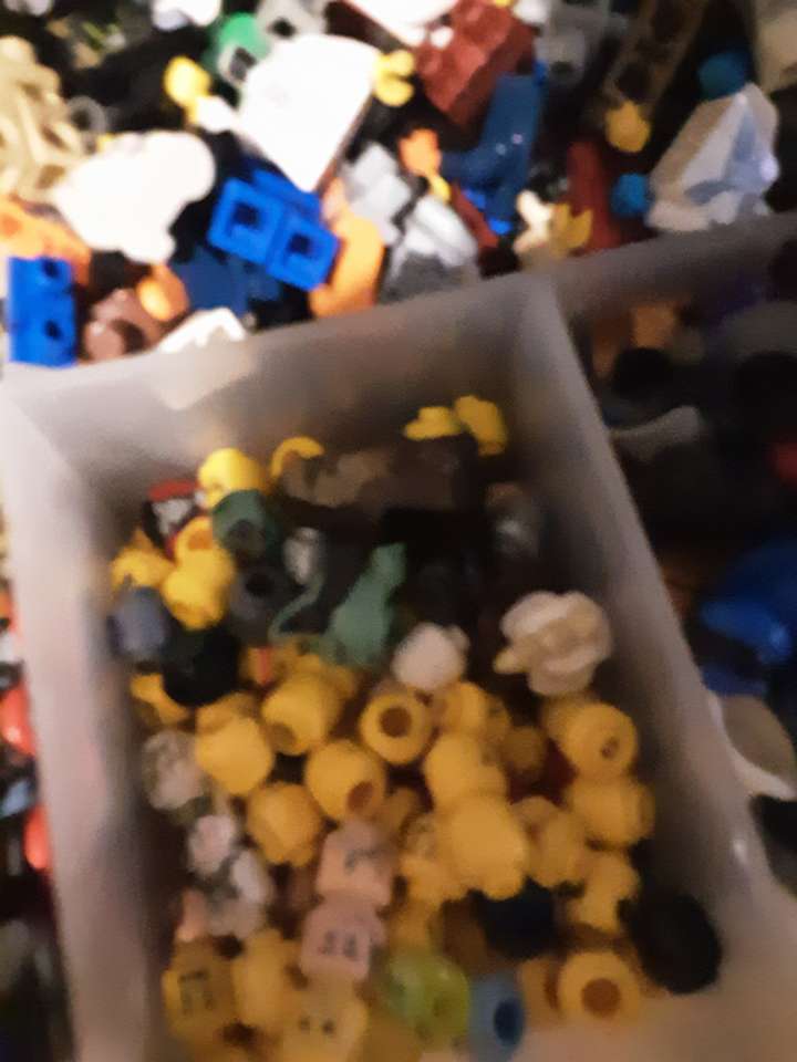 Lego head puzzle online from photo