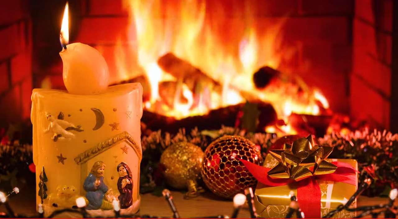 Roaring Fireplace puzzle online from photo
