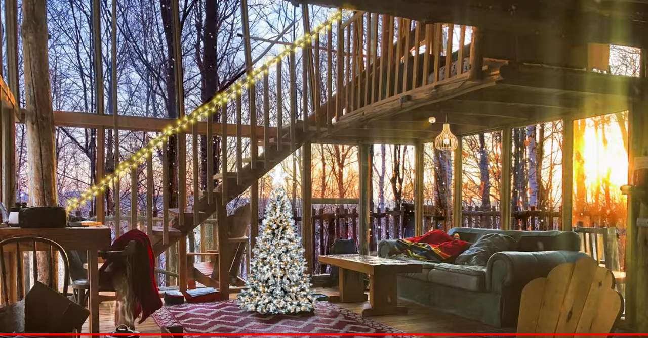Χριστουγεννιάτικες σκάλες online παζλ