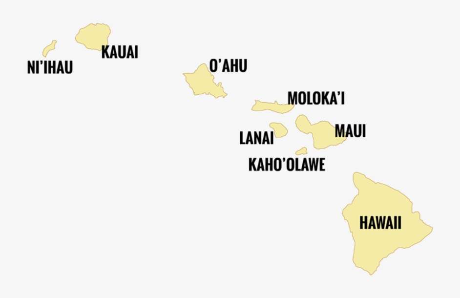 Havaj a jeho ostrovy puzzle online z fotografie