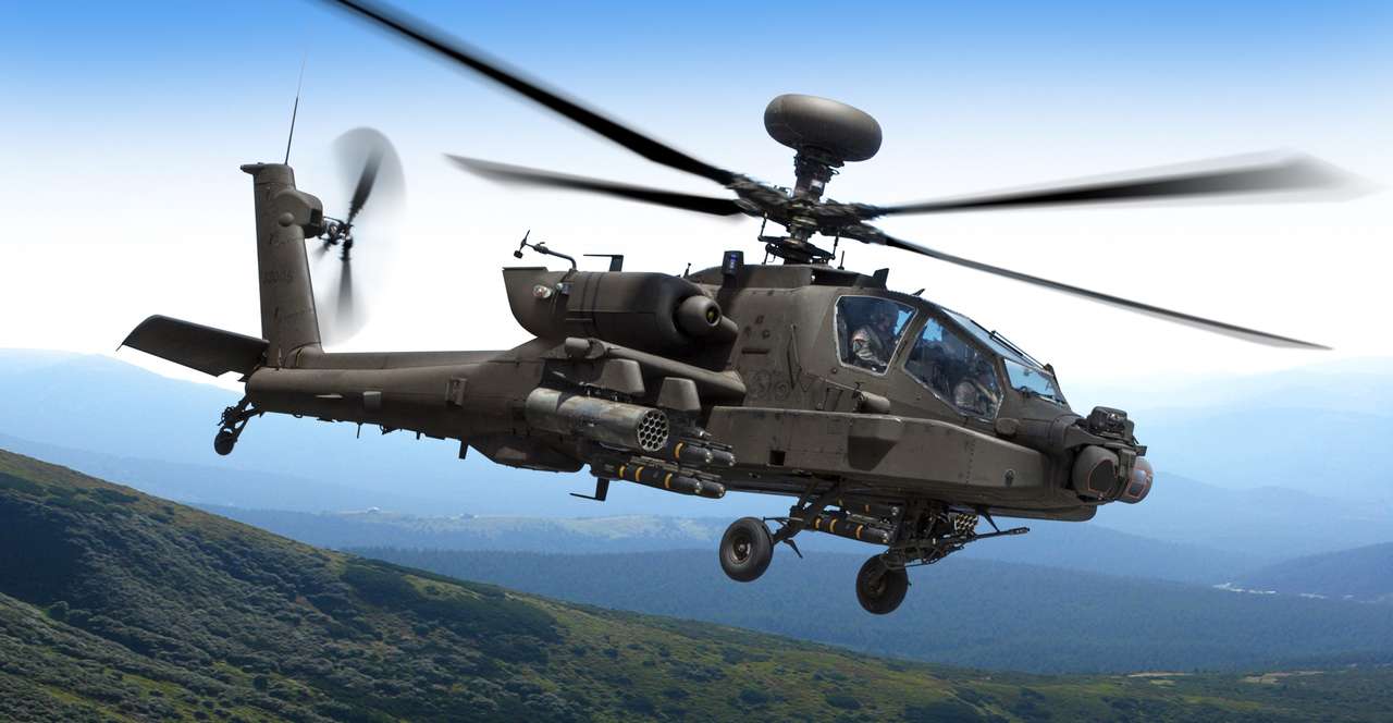 hélicoptère apache puzzle en ligne à partir d'une photo