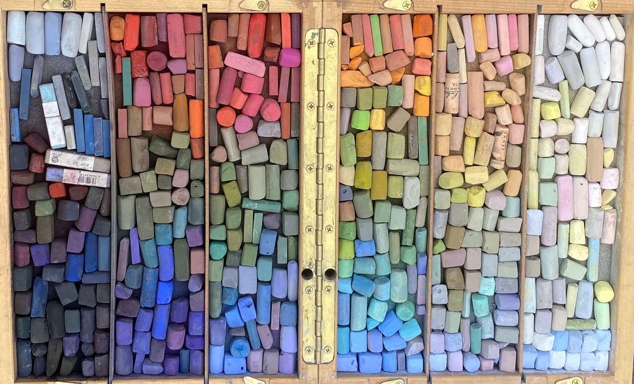 Mooie pastelkleuren - met dank aan Nancy puzzel online van foto