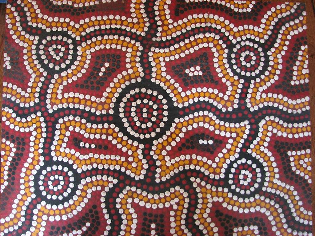 Quebra-cabeça de arte indígena puzzle online a partir de fotografia