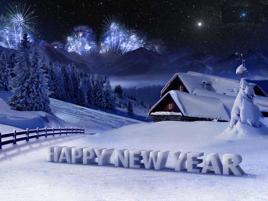 Happy New Year puzzle online from photo